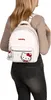 Hello Kitty Bílý kožený batoh s kroužkem na klíče, městský Náhled obrázku produktu 2