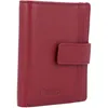 Esquire Pelle porta carte di credito Oslo Nappa Wallet Red Anteprima dell’immagine prodotto 7