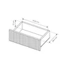 Masseno Kommode SENSATO 154 cm Sideboard mit 3 Schubladen Produktbild-Vorschau 10