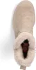 A top-down view of a beige winter boot with a fluffy lining. Voir les images du produit