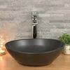 Park Waschbecken in Schwarz Matt aus feinster Keramik als Produktbild-Vorschau 7