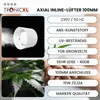 100mm Abluft Zuluft Grow Lüfter Ventilator Rohrlüfter für Produktbild-Vorschau 3