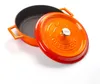 LAVA Bräter orange Ø 25 cm, Serie Casseroles round Höhe: Produktbild-Vorschau 4