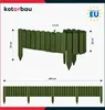 KOTARBAU® Bordure Jardin Exterieur Bois 200 x 20 cm Cloture Voir les images du produit 3