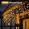 SALCAR 240 LED Solar Eisregen Lichterkette 7,8m mit Produktbild-Vorschau 4