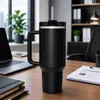 Thermobecher 1,2 L mit Strohhalm Griff Deckel Edelstahl Produktbild-Vorschau 12