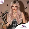 SassyGoods Blonde Hellrosa Perücke für Damen – Waschbar – Produktbild-Vorschau 2
