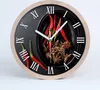 Holzuhr 30fi cm wanduhr - weiße Spitzen - Peperoni Produktbild-Vorschau 1