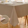 Tovaglia in lino beige resistente, per interni ed esterni Anteprima dell’immagine prodotto 2