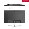 A product image showing the back and top view of a black computer monitor, with connection ports labeled. Produktbild-Vorschau