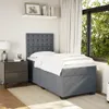 Boxspringbett mit Matratze Dunkelgrau 80x200 cm Samt Produktbild-Vorschau 3
