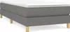 A studio shot of a box spring bed frame with a mattress on top, set against a white background. Produktbild-Vorschau