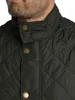 Close-up of a person wearing a green quilted jacket. Produktbild-Vorschau