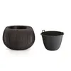 Květináč BETON BOWL s vkladem 23,8 cm - barva: černá Voir les images du produit 2