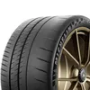 A close-up of a Michelin tire mounted on a gold rim. Podgląd zdjęcia produktu