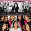 A collage showing two scenes related to a bachelorette party or ladies' night. The top image shows women looking bored at their phones, while the bottom image shows a bride and her friends laughing joyfully. Produktbild-Vorschau