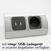 kalb | multiprise d'angle 2x 230V aluminium argent/noir Voir les images du produit 5