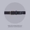 A close-up of a dark blue braided belt with a silver buckle, presented within a circular overlay against a light gray background. Text is present below the image. Anteprima dell’immagine prodotto