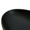 vidaXL Aufsatzwaschbecken Grau und Schwarz Oval 59x40x14 cm Produktbild-Vorschau 7