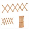 Relaxdays Wandgarderobe Holz, ausziehbare Garderobenleiste, Produktbild-Vorschau 8