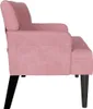 vidaXL Banc Chesterfield Rose 112 x 65,5 x 75 cm Velours Voir les images du produit 5