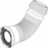A line drawing of a flexible toilet connection pipe. Produktbild-Vorschau