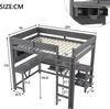 Łóżko piętrowe Merax 90x200 cm, drewniane łóżko piętrowe Podgląd zdjęcia produktu 5