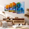 Bild auf Leinwand - Leinwandbild - Bäume Wiese Sommer - Produktbild-Vorschau 7