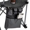 HI Luxus Campingstuhl mit Fußstütze Anthrazit Produktbild-Vorschau 4