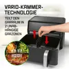 Gourmetmaxx Heißluftfritteuse Vario Doppelkammer 10l 2400W Anteprima dell’immagine prodotto 5