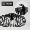 HOFTRONIC - Plafonnier LED Dimmable Douille E27 Noir 400 mm Voir les images du produit 9