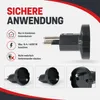 Wiltec Adapter Schuko/ CH schwarz, Steckdosenadapter Produktbild-Vorschau 8