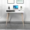 Skye Decor, Offer - White, Wooden, Schreibtisch, Weiß, 100 Produktbild-Vorschau 3