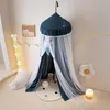 Zanzariera per letto 65x270 cm Blu navy Lettino per bambini Anteprima dell’immagine prodotto 5
