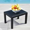 Table D'appoint Rotin Anthracite Design Effet Rotin, Voir les images du produit 3