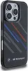 A black iPhone case with the BMW M Motorsport logo and racing stripes. Produktbild-Vorschau