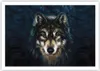 Poster - Poster ohne Rahmen - Wolf Dunkel Grafik - 100x70 Produktbild-Vorschau 1