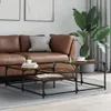 The Living Store Couchtisch Räuchereiche 107x107x40 cm Produktbild-Vorschau 4