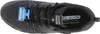 Top-down view of a black Skechers trail sneaker. Produktbild-Vorschau