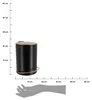 TENDANCE Abfalleimer Mülleimer 3 l schwarz gold Produktbild-Vorschau 3