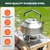 Qunature 2ks Camping Cookware Set Outdoor Cooking Set Varná Náhľad obrázku produktu 5