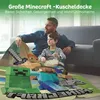 Minecraft Kuscheldecke für Jungen und Gamer - Extra große Produktbild-Vorschau 3