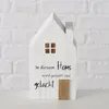 Dekoaufsteller Mein Haus grau weiß natur Holz 3 tlg. Produktbild-Vorschau 4