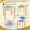 COSTWAY dětská sada stolu a židlí, dětská sedací souprava s Náhled obrázku produktu 3