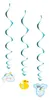 3 Gender Babyparty Dekospiralen - blau Baby Boy Produktbild-Vorschau 1