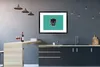 MuchoWow® Gerahmtes Poster Roboter - Gesicht - Antenne - Produktbild-Vorschau 5
