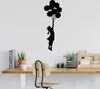 Wallity, Banksy - 12, Wanddeko, Schwarz, Metall, 100 x 34 Produktbild-Vorschau 1