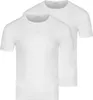 Two white t-shirts are shown side-by-side against a white background. Voir les images du produit