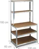 Relaxdays Schwerlastregal mit Werkbank, 900 Kg 5 Böden, Produktbild-Vorschau 4