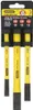 A set of three Stanley cold chisels in a black plastic holder. Anteprima dell’immagine prodotto
